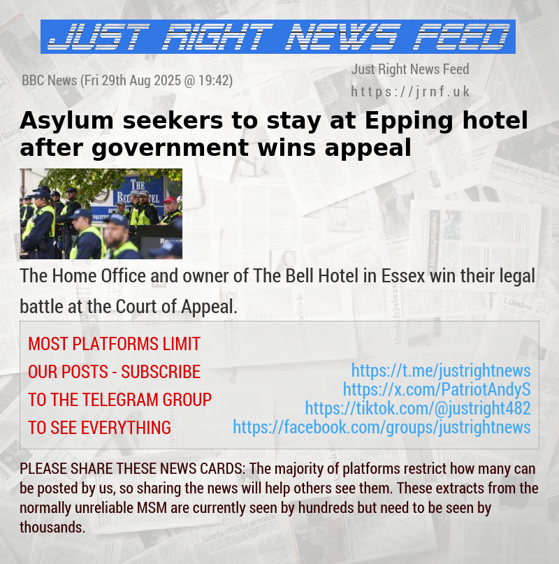Asylum seekers to stay at Epping hotel after government wins appeal