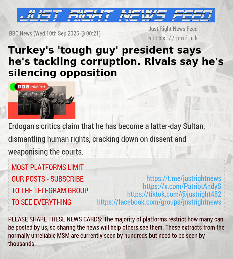 Turkey’s ’tough guy’ president says he’s tackling corruption. Rivals say he’s silencing opposition
