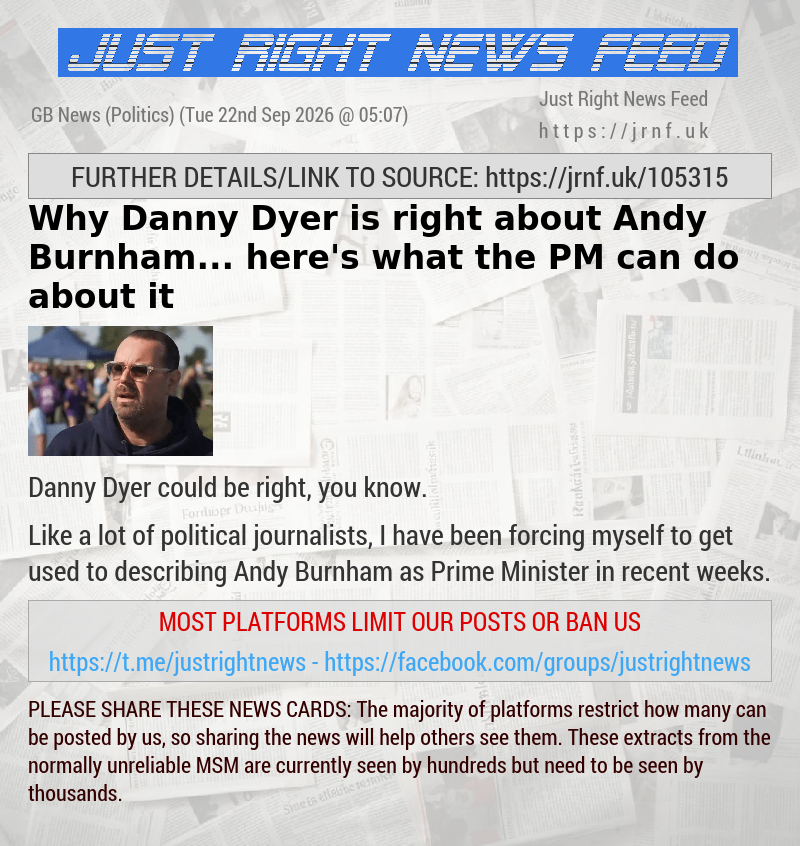Why Danny Dyer is right about Andy Burnham... here’s what the PM can do about it