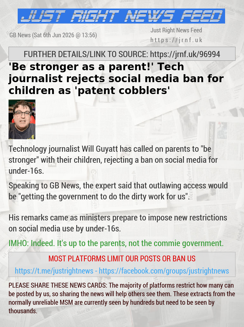 ‘Be stronger as a parent!’ Tech journalist rejects social media ban for children as ‘patent cobblers’