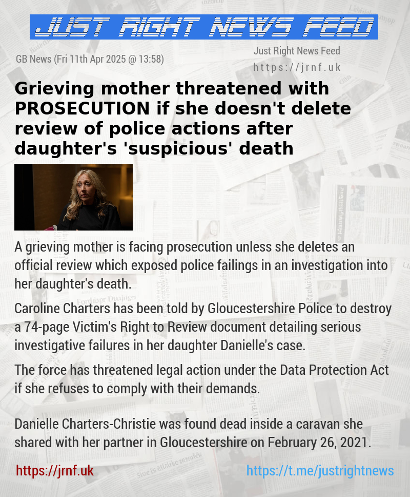 Grieving mother threatened with PROSECUTION if she doesn’t delete review of police actions after daughter’s ’suspicious’ death