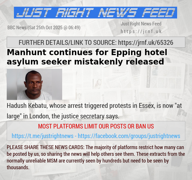 Manhunt continues for Epping hotel asylum seeker mistakenly released