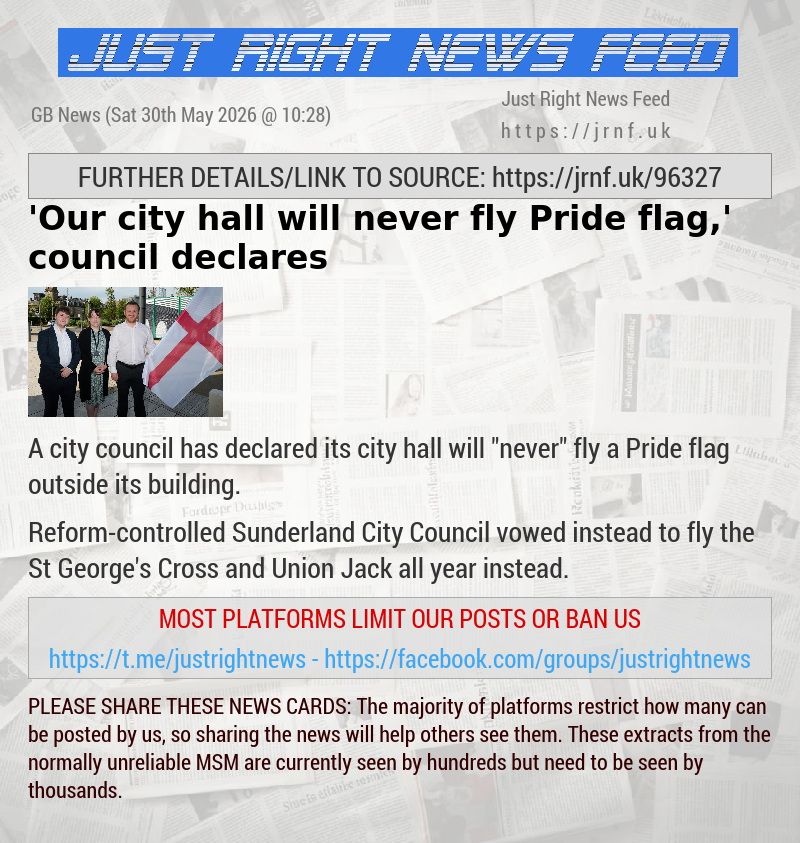 ’Our city hall will never fly Pride flag,’ council declares