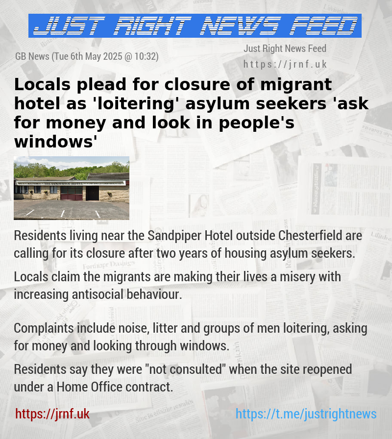 Locals plead for closure of migrant hotel as ’loitering’ asylum seekers ’ask for money and look in people’s windows’