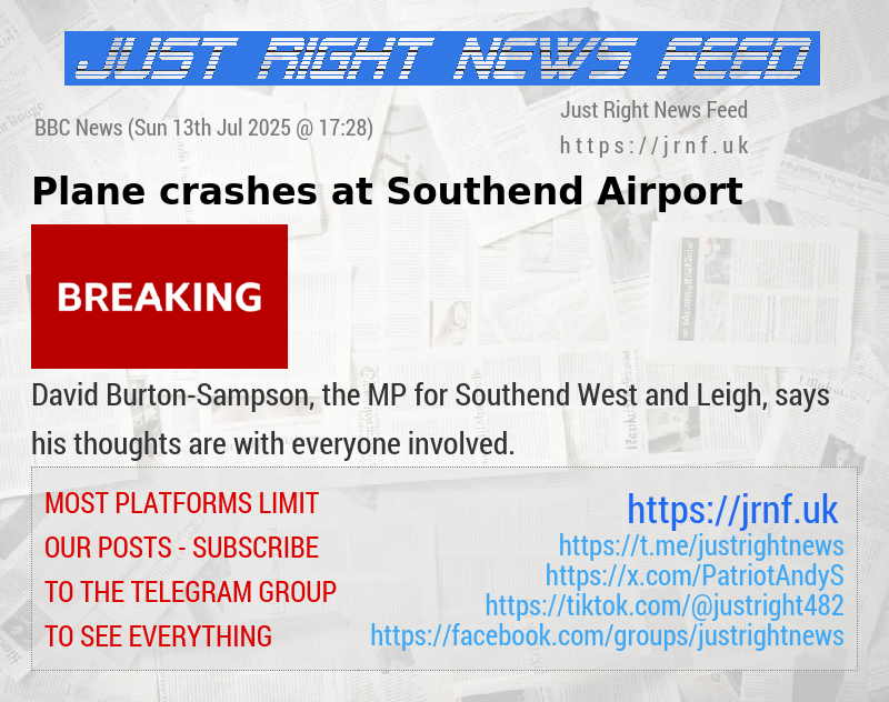 Plane crashes at Southend Airport