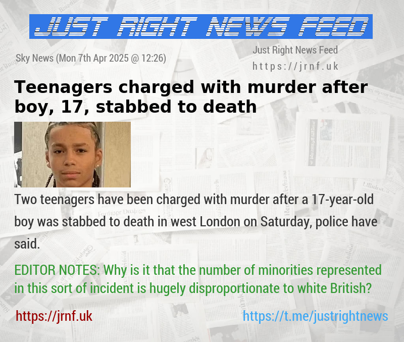 Teenagers charged with murder after boy, 17, stabbed to death