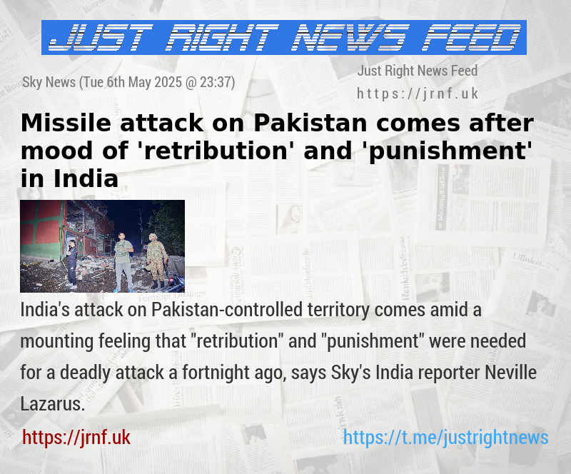 Missile attack on Pakistan comes after mood of ’retribution’ and ’punishment’ in India