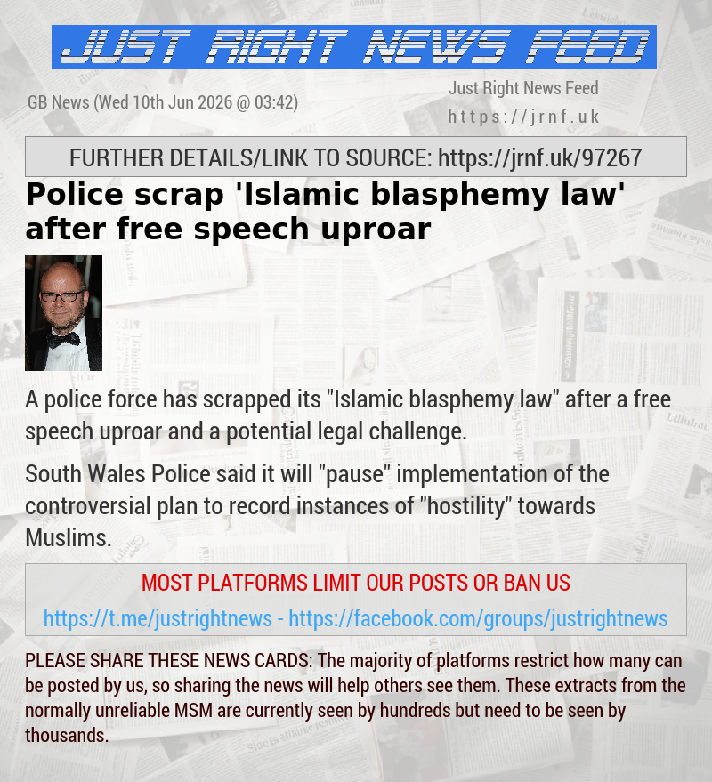 Police scrap ’Islamic blasphemy law’ after free speech uproar