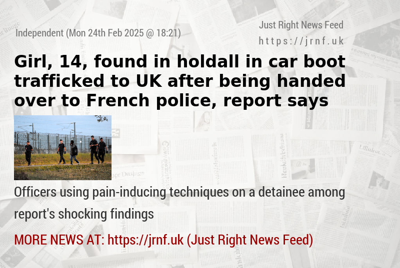 Girl, 14, found in holdall in car boot trafficked to UK after being handed over to French police, report says