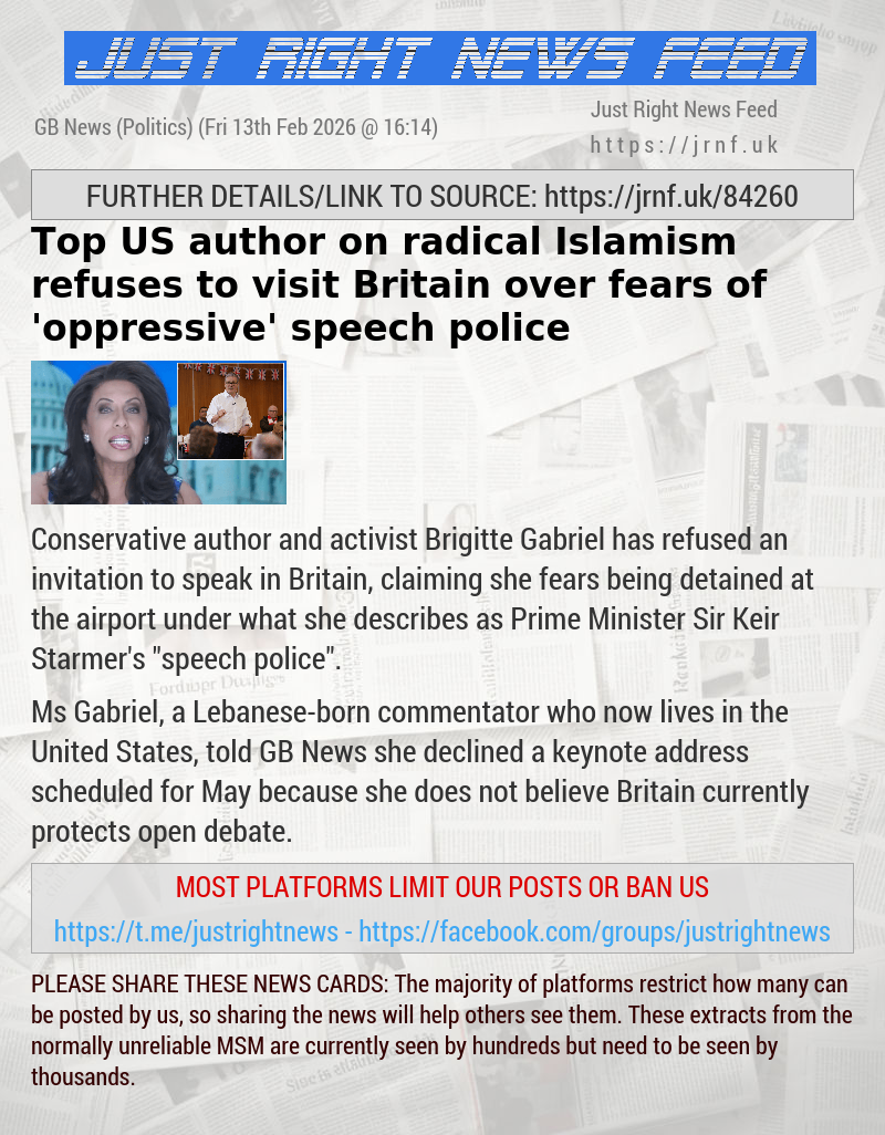 Top US author on radical Islamism refuses to visit Britain over fears of ’oppressive’ speech police
