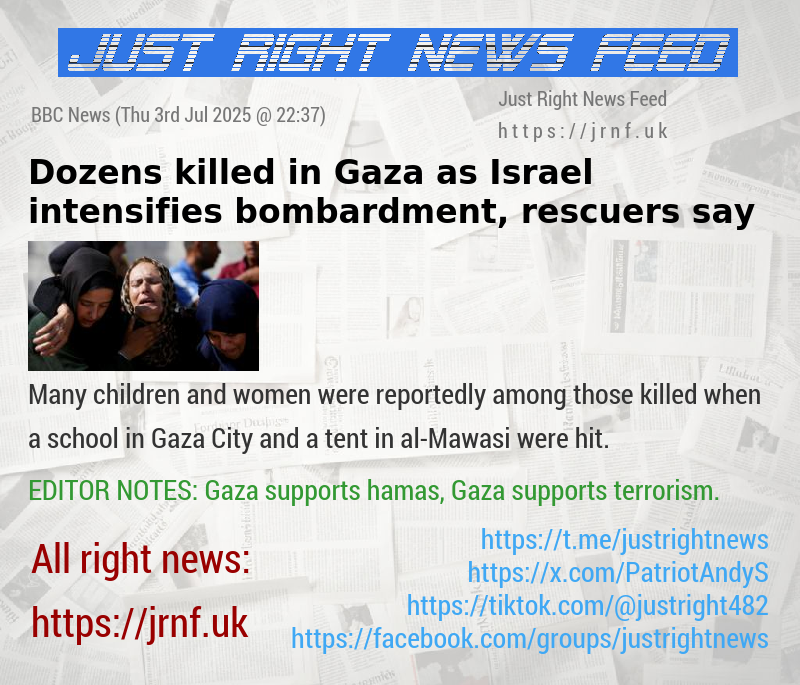 Dozens killed in Gaza as Israel intensifies bombardment, rescuers say