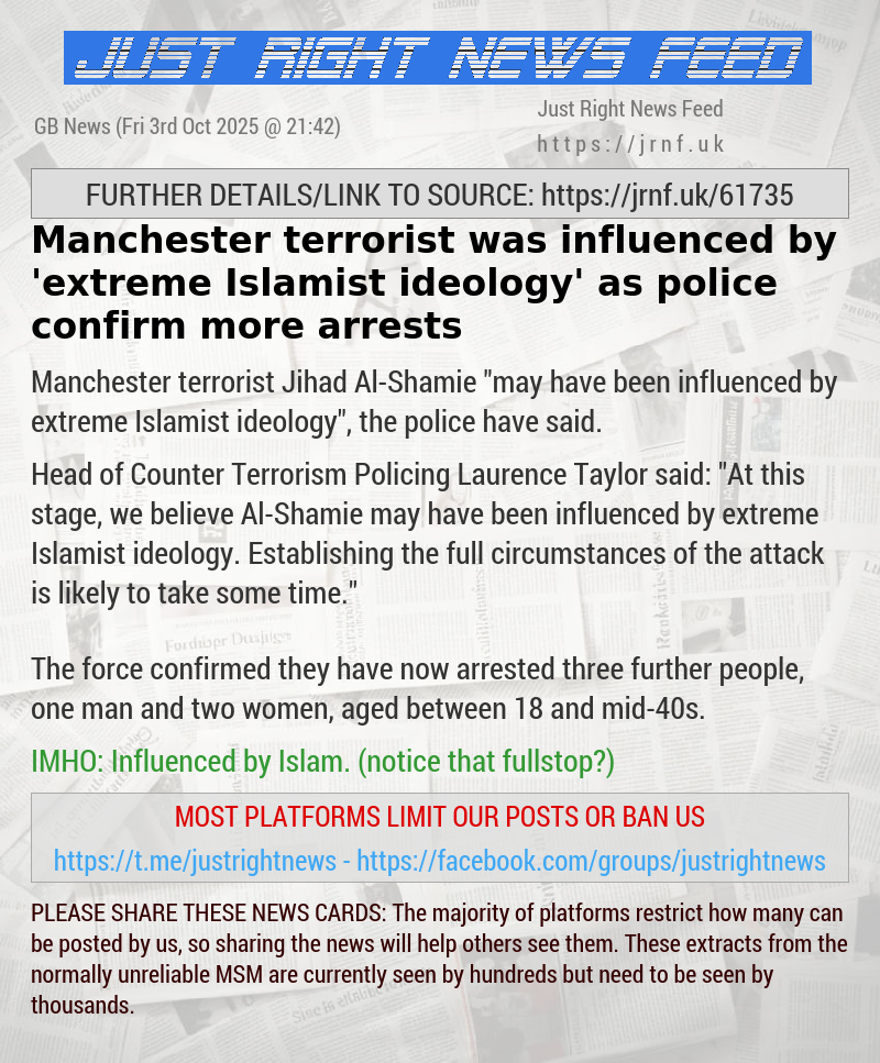Manchester terrorist was influenced by ’extreme Islamist ideology’ as police confirm more arrests