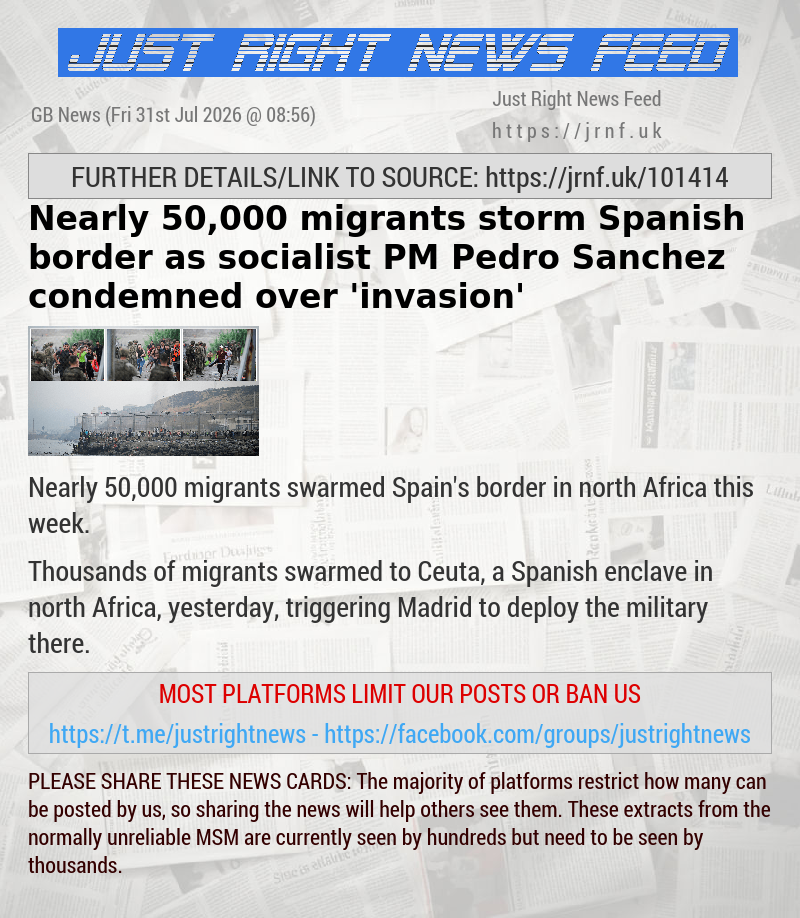 Nearly 50,000 migrants storm Spanish border as socialist PM Pedro Sanchez condemned over ’invasion’
