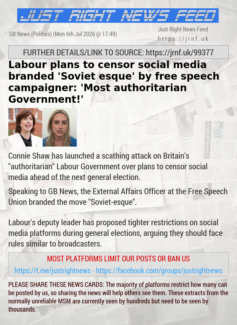 Labour plans to censor social media branded ’Soviet—esque’ by free speech campaigner: ’Most authoritarian Government!’