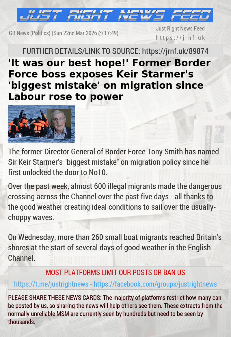 ’It was our best hope!’ Former Border Force boss exposes Keir Starmer’s ’biggest mistake’ on migration since Labour rose to power