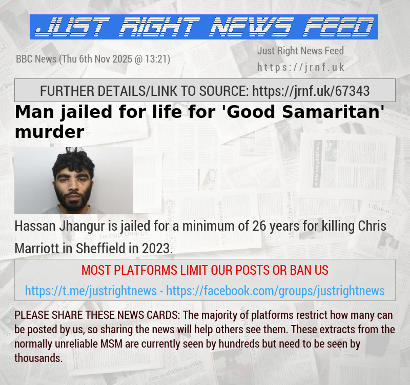 Man jailed for life for ’Good Samaritan’ murder