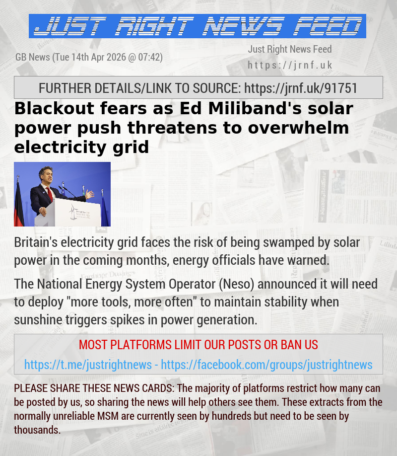 Blackout fears as Ed Miliband’s solar power push threatens to overwhelm electricity grid