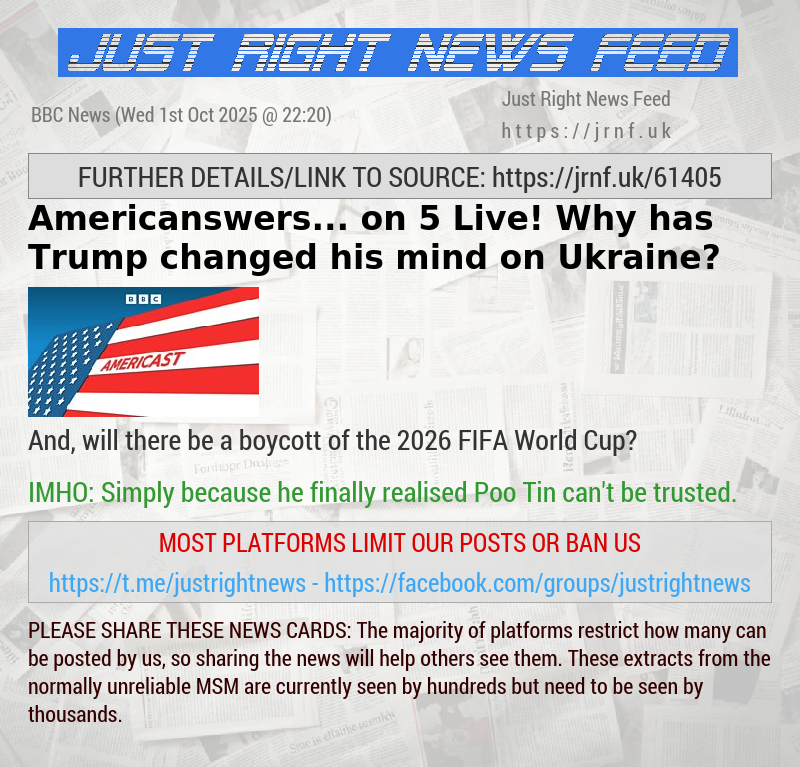 Americanswers... on 5 Live! Why has Trump changed his mind on Ukraine?