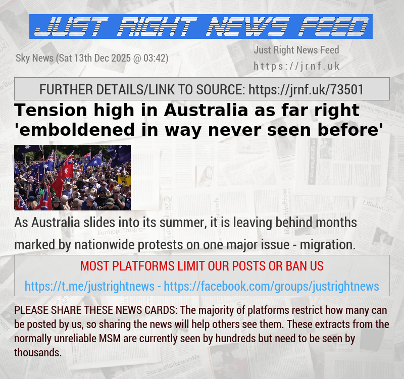 Tension high in Australia as far—right ’emboldened in way never seen before’