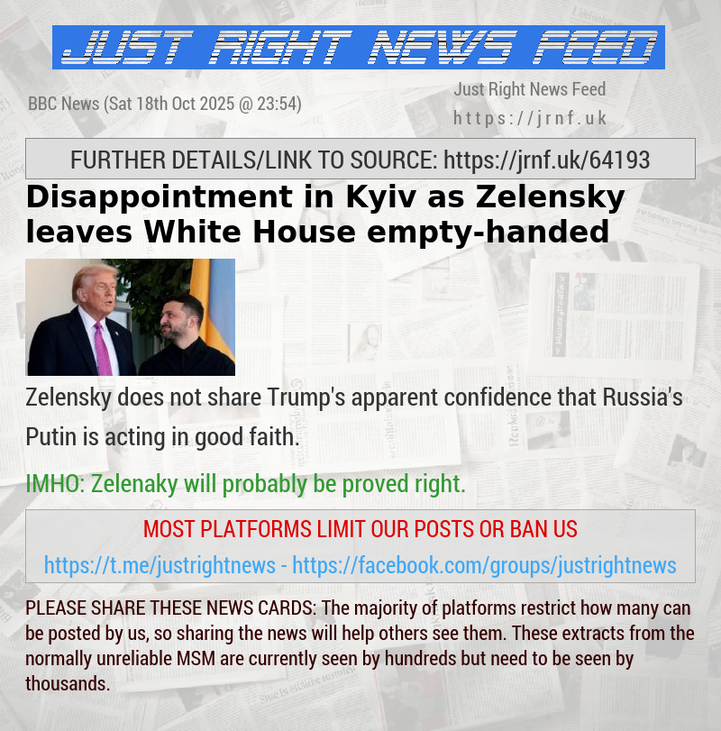 Disappointment in Kyiv as Zelensky leaves White House empty—handed