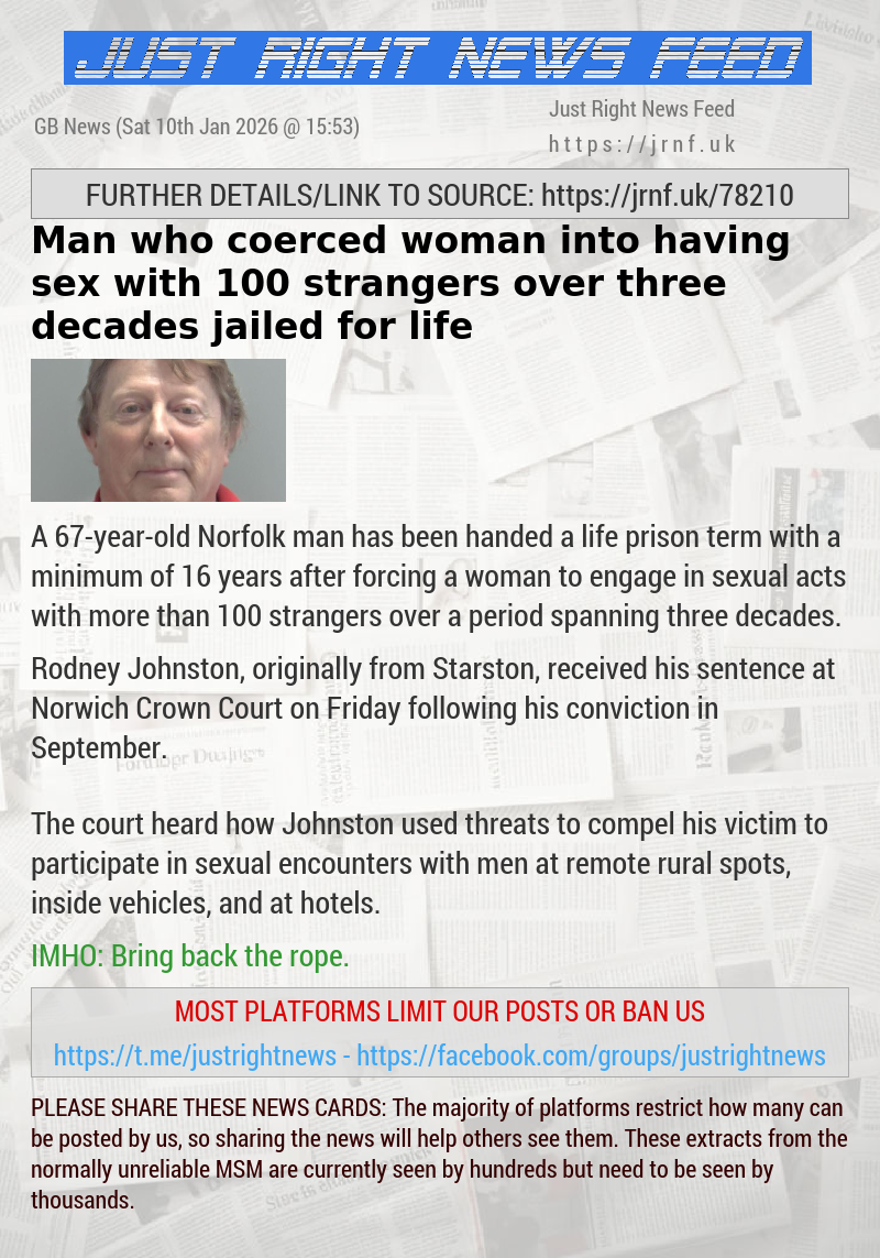 Man who coerced woman into having sex with 100 strangers over three decades jailed for life