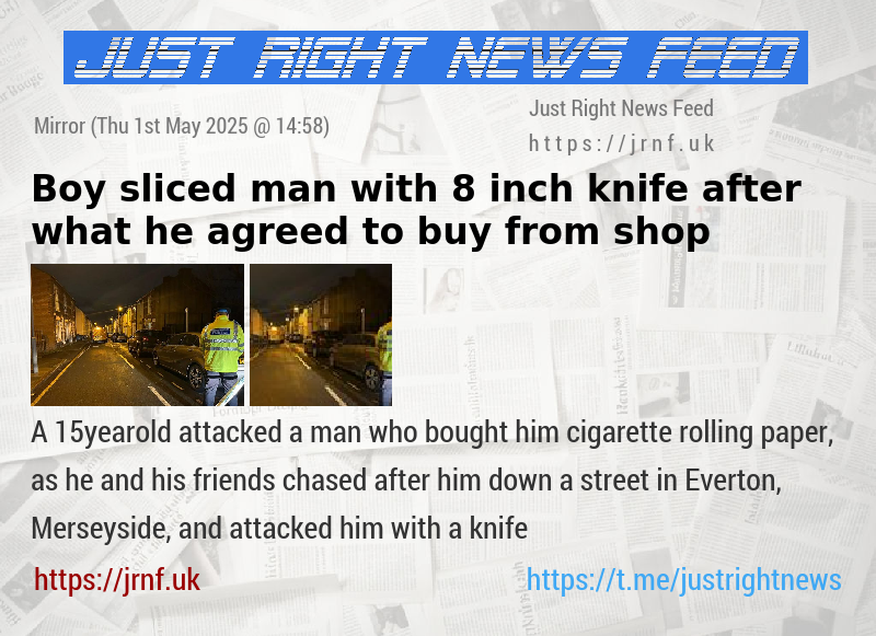 Boy sliced man with 8—inch knife after what he agreed to buy from shop