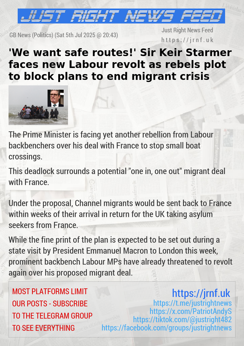 ’We want safe routes!’ Sir Keir Starmer faces new Labour revolt as rebels plot to block plans to end migrant crisis