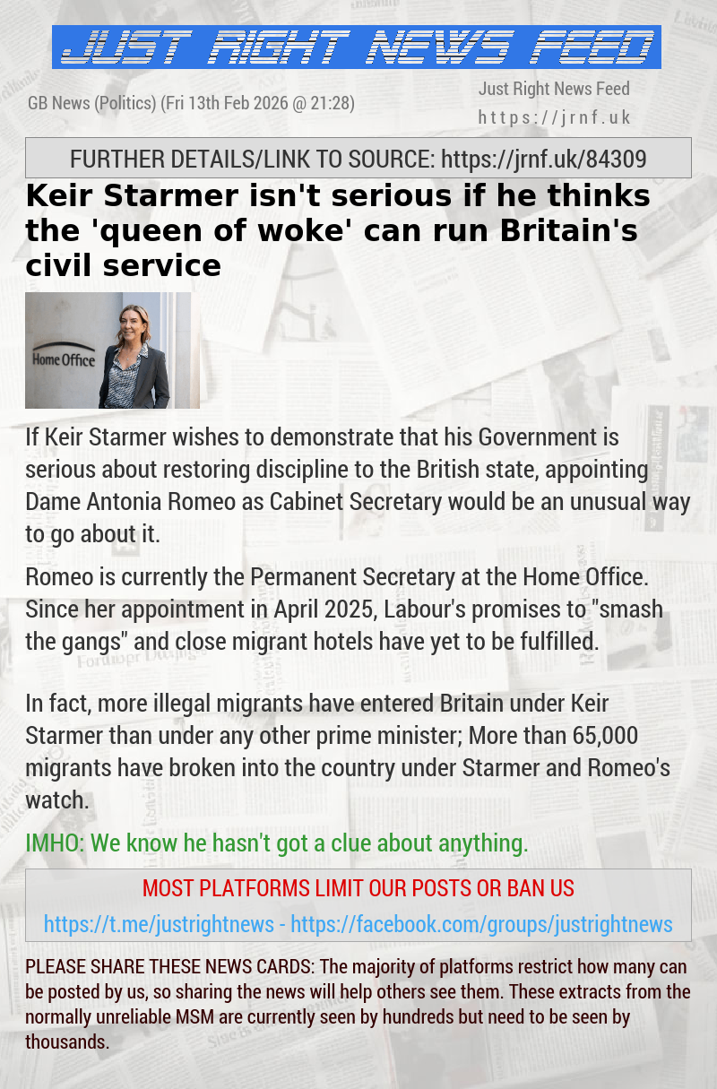 Keir Starmer isn’t serious if he thinks the ’queen of woke’ can run Britain’s civil service