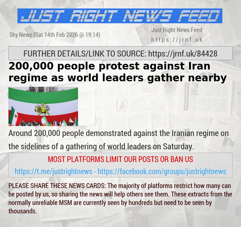 200,000 people protest against Iran regime as world leaders gather nearby