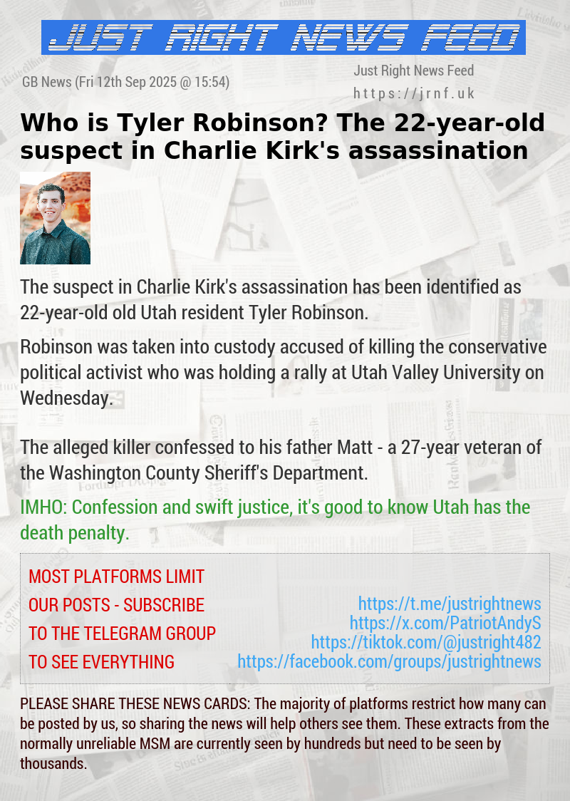 Who is Tyler Robinson? The 22—year—old suspect in Charlie Kirk’s assassination