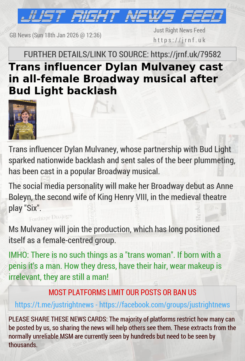 Trans influencer Dylan Mulvaney cast in all—female Broadway musical after Bud Light backlash