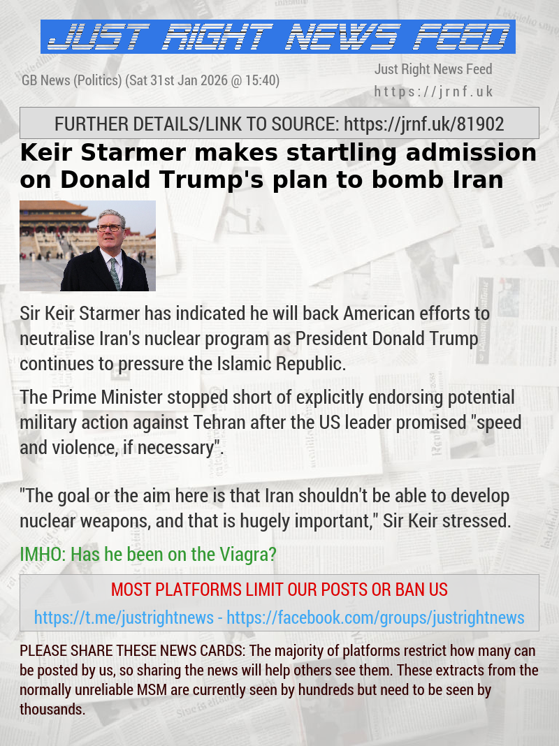 Keir Starmer makes startling admission on Donald Trump’s plan to bomb Iran