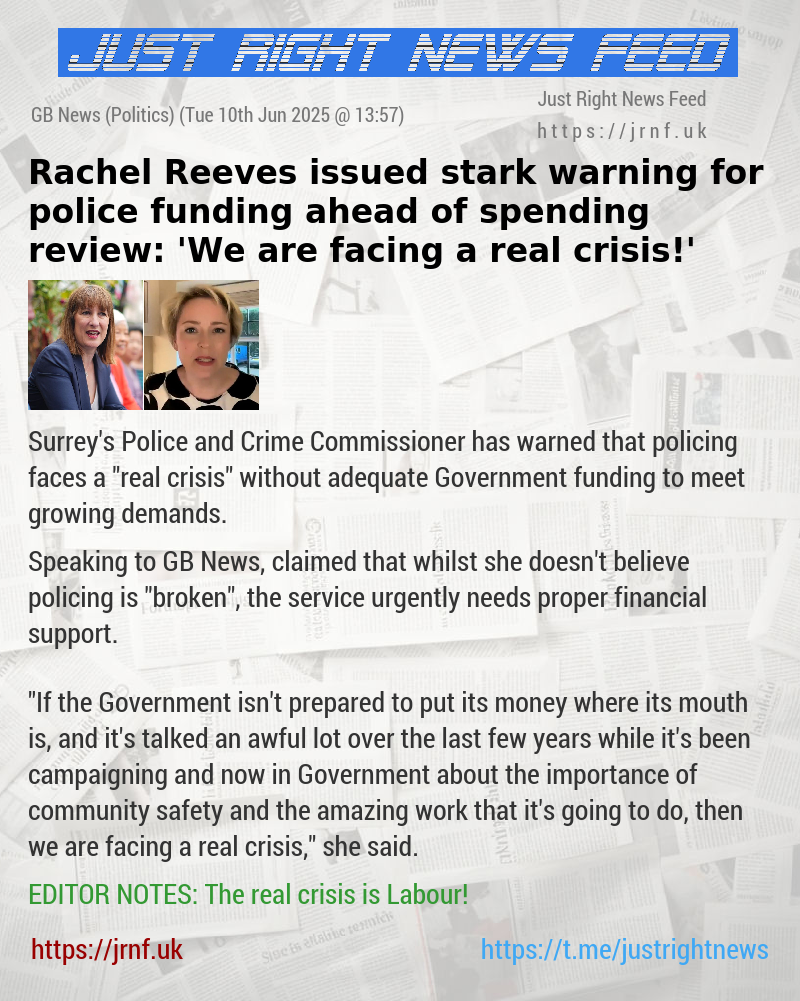 Rachel Reeves issued stark warning for police funding ahead of spending review: ’We are facing a real crisis!’