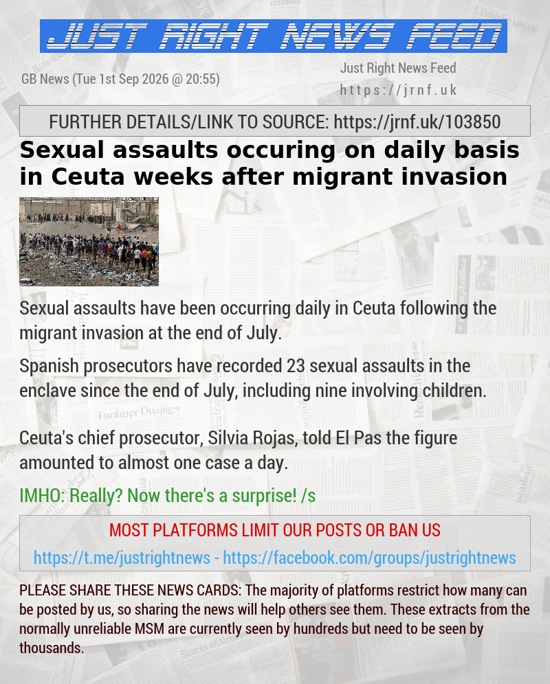 Sexual assaults occuring on daily basis in Ceuta weeks after migrant invasion