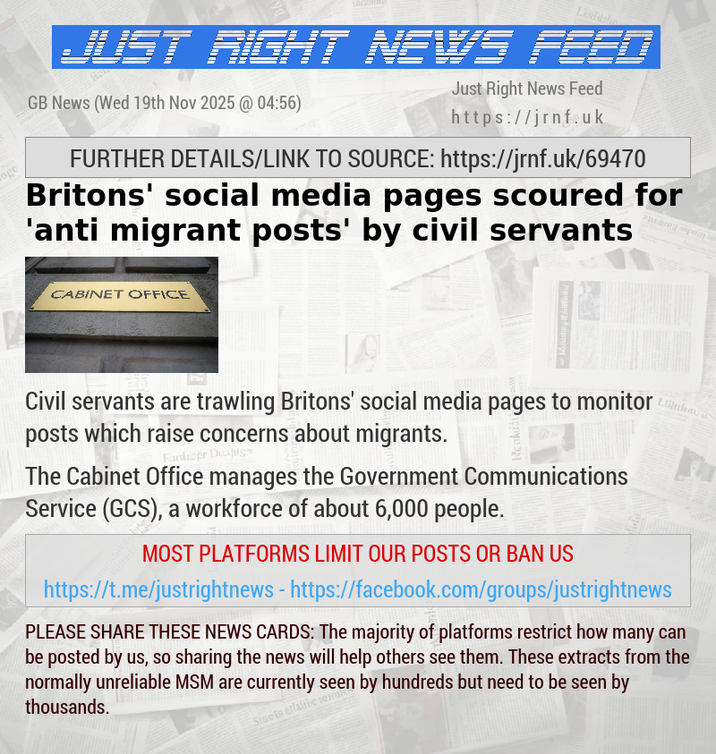 Britons’ social media pages scoured for ’anti—migrant posts’ by civil servants