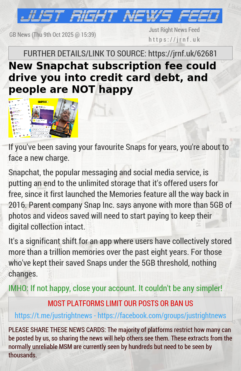 New Snapchat subscription fee could drive you into credit card debt, and people are NOT happy