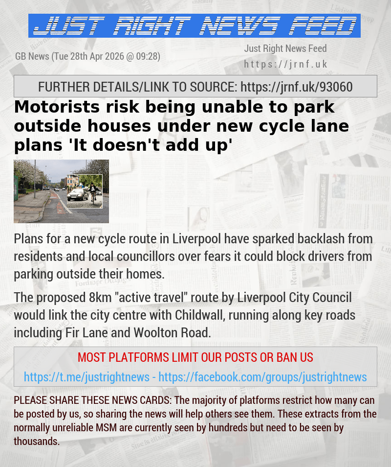Motorists risk being unable to park outside houses under new cycle lane plans — ’It doesn’t add up’