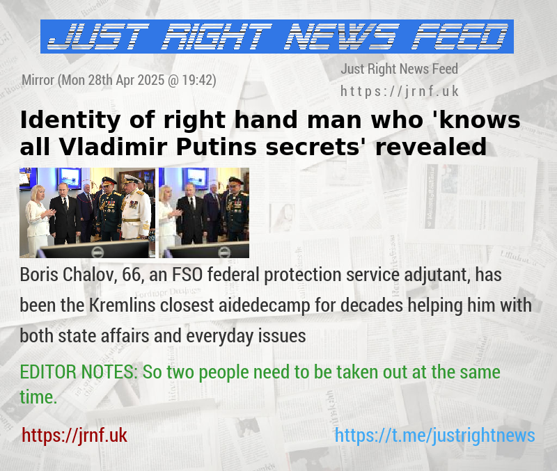 Identity of right—hand man who ’knows all Vladimir Putins secrets’ revealed