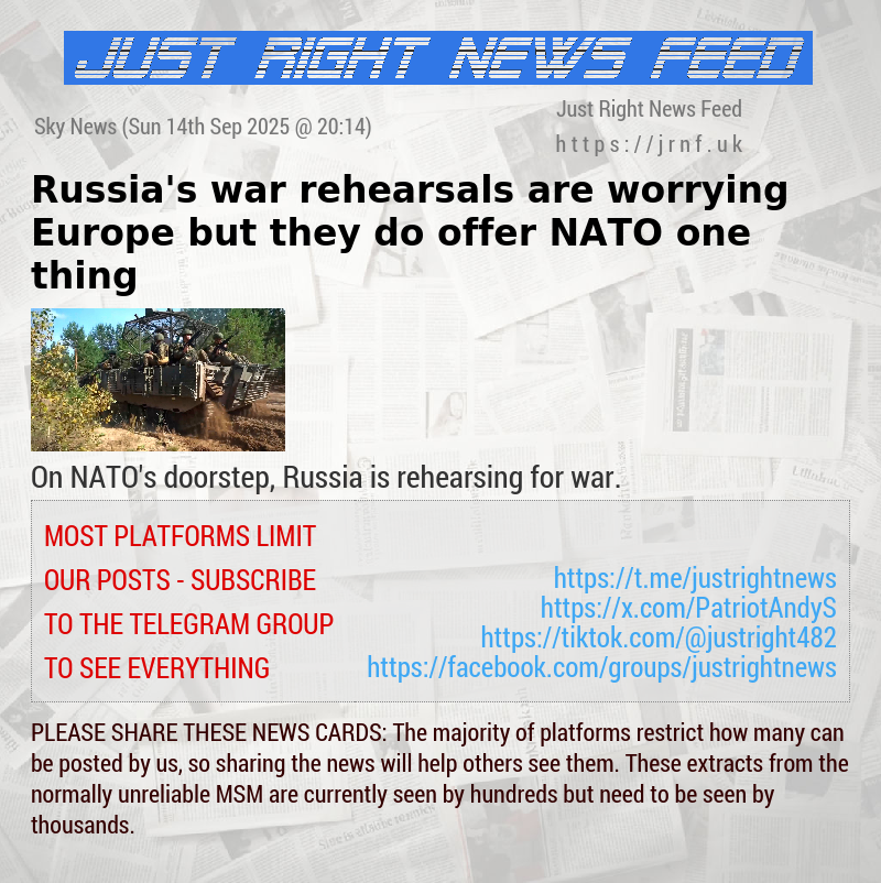 Russia’s war rehearsals are worrying Europe — but they do offer NATO one thing