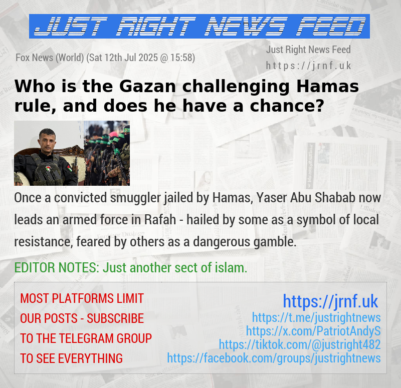 Who is the Gazan challenging Hamas rule, and does he have a chance?