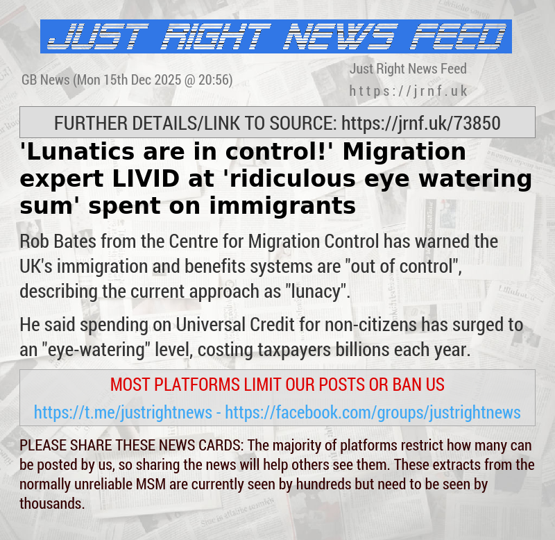 ’Lunatics are in control!’ Migration expert LIVID at ’ridiculous eye—watering sum’ spent on immigrants