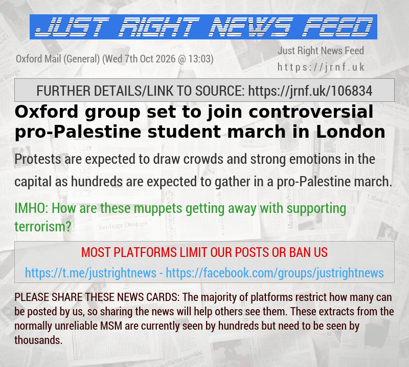 Oxford group set to join controversial pro—Palestine student march in London