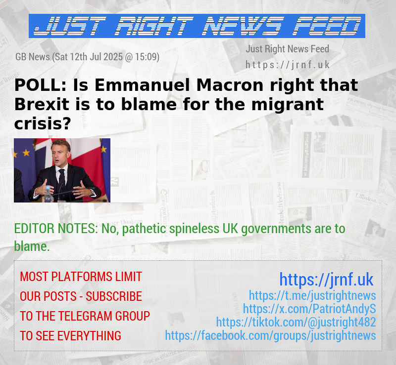 POLL: Is Emmanuel Macron right that Brexit is to blame for the migrant crisis?