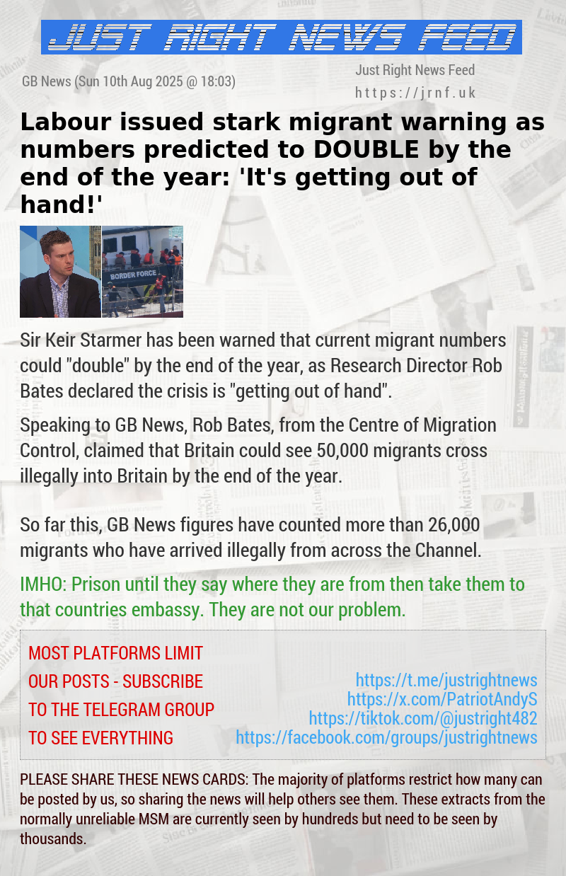 Labour issued stark migrant warning as numbers predicted to DOUBLE by the end of the year: ’It’s getting out of hand!’