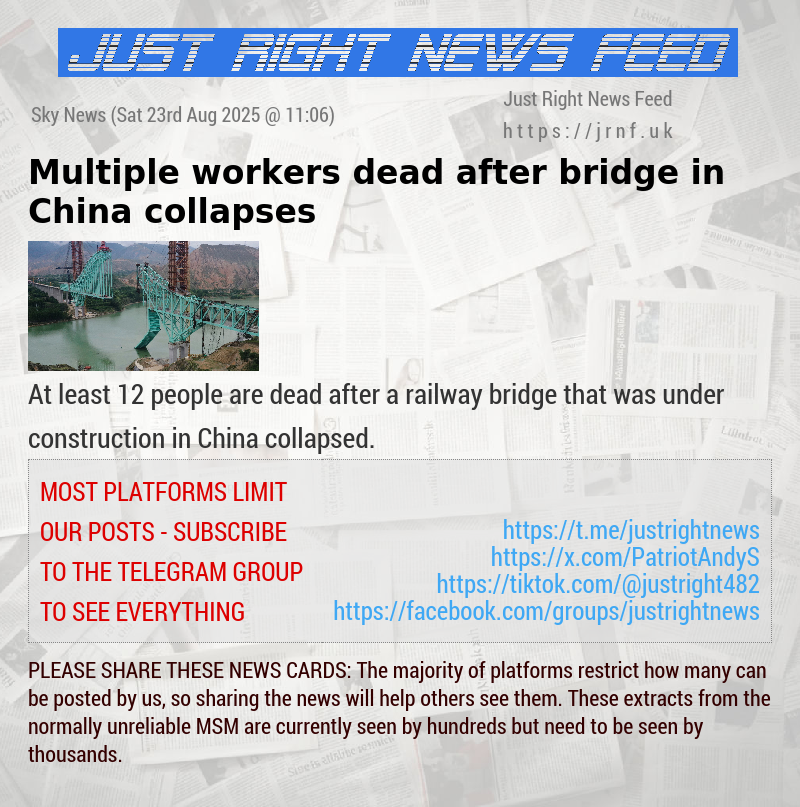 Multiple workers dead after bridge in China collapses