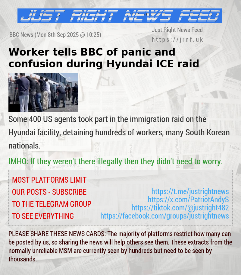 Worker tells BBC of panic and confusion during Hyundai ICE raid