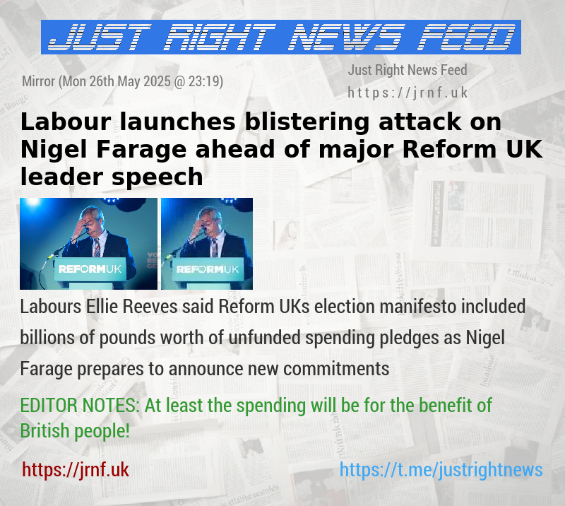 Labour launches blistering attack on Nigel Farage ahead of major Reform UK leader speech
