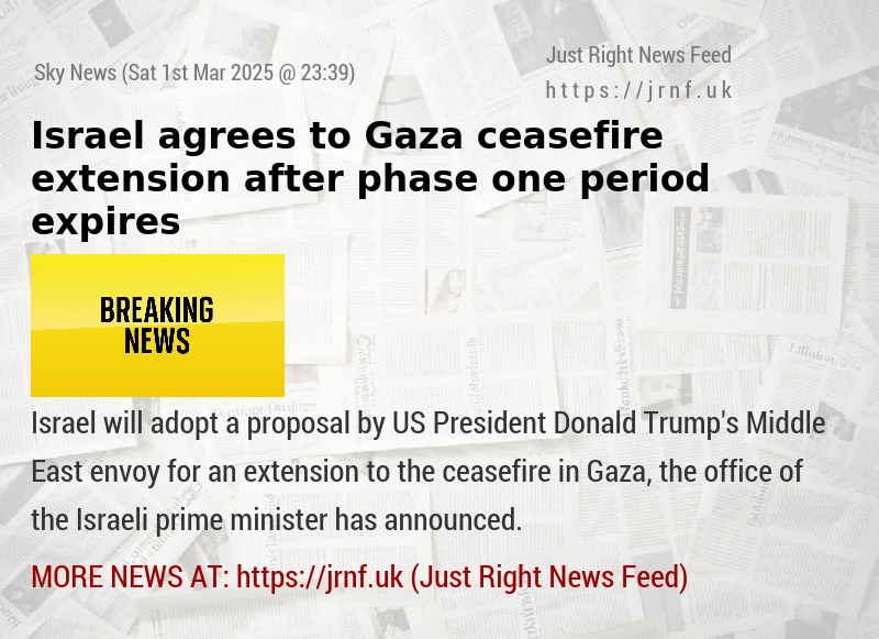 Israel agrees to Gaza ceasefire extension after phase one period expires