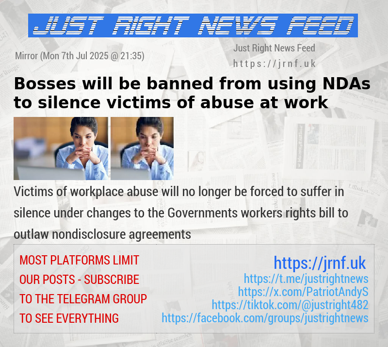 Bosses will be banned from using NDAs to silence victims of abuse at work