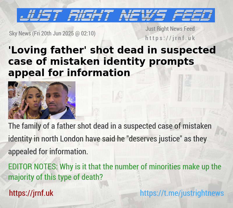 ’Loving father’ shot dead in suspected case of mistaken identity prompts appeal for information